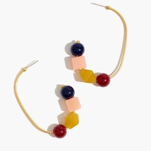 Madewell geometric stack hoop earrings